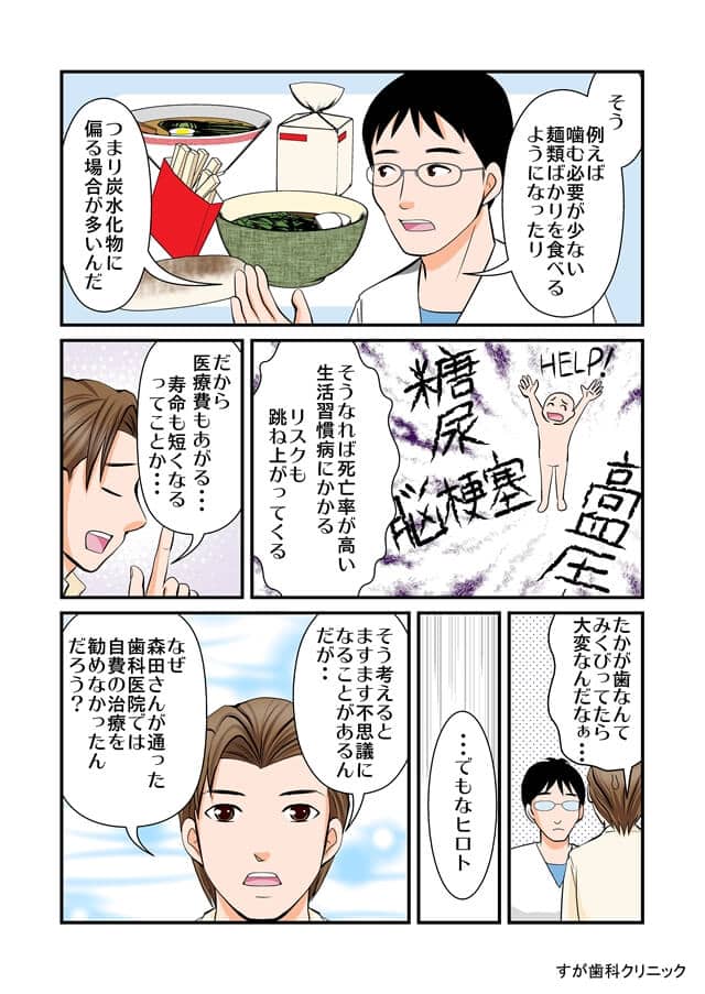 まんがで解説（自費と保険の違い）